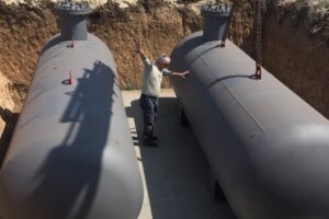 установка газгольдеров